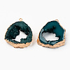 Druzy Resin Pendants RESI-R428-024A-2