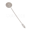 304 Stainless Steel Lapel Pins Base Settings STAS-E179-01P-2