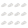 HOBBIESAY 12Pcs 925 Sterling Silver Snap on Bails STER-HY0001-01B-1