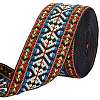 Ethnic Style Embroidery Polyester Ribbons OCOR-WH0067-64A-5