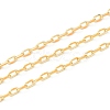 Handmade Golden Brass Enamel Link Chains CHC-M021-66B-05-1