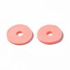 Flat Round Handmade Polymer Clay Beads CLAY-R067-12mm-19-6