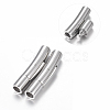 316 Stainless Steel Magnetic Screw Clasps for Bracelet Making X-STAS-A021-4mm-1