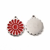 304 Stainless Steel Enamel Charms STAS-F291-03P-01-1