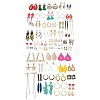 Brass & Alloy Dangle Earrings Kit EJEW-XCP0001-13-1