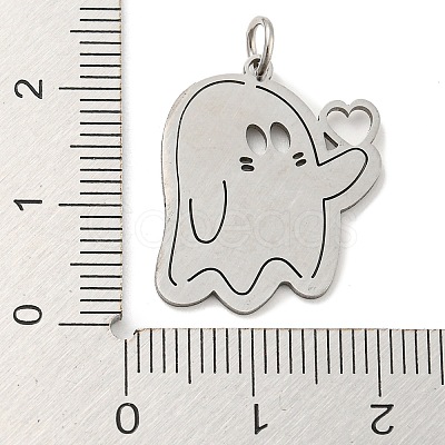 Non-Tarnish Halloween Laser Cut 304 Stainless Steel Pendant STAS-H184-14AP-1