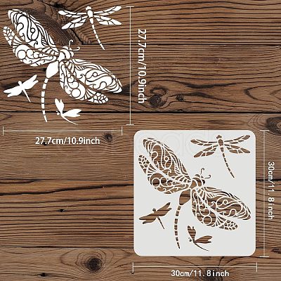 Large Plastic Reusable Drawing Painting Stencils Templates DIY-WH0172-771-1