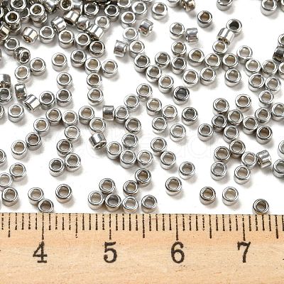 Electroplate Glass Seed Beads SEED-S042-01A-07-1