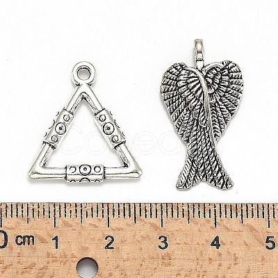 Tibetan Style Alloy Pendants TIBEP-M038-02AS-1