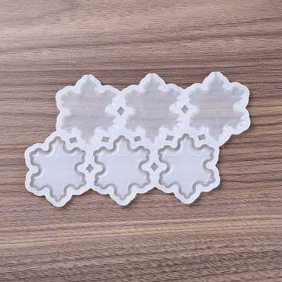 DIY Snowflake Lollipop Making Food Grade Silicone Molds DIY-E051-06-1