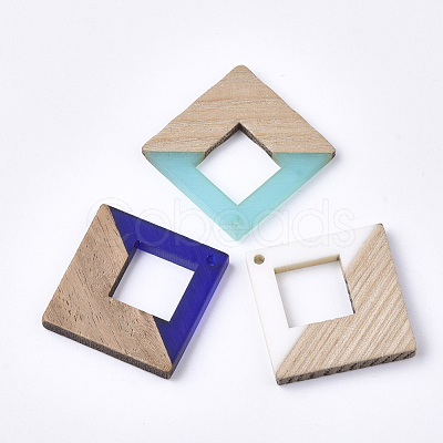 Resin & Wood Pendants RESI-S358-27-1