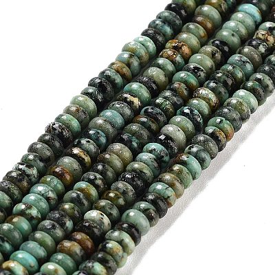 Natural African Turquoise(Jasper) Beads Strands G-K343-C11-01-1