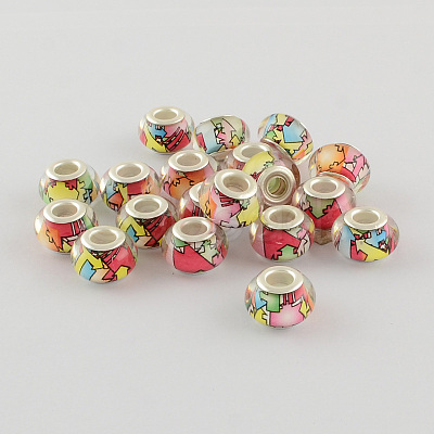 Large Hole Resin European Beads OPDL-R114-26B-1