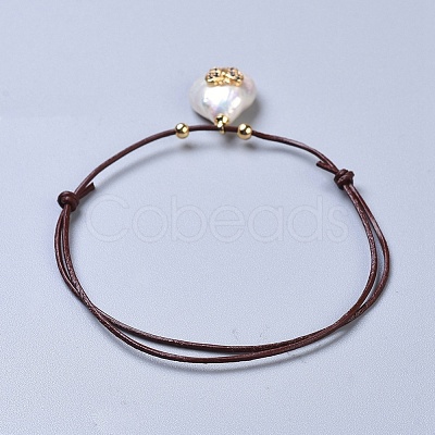 Cowhide Leather Cord Bracelets BJEW-JB04352-M-1