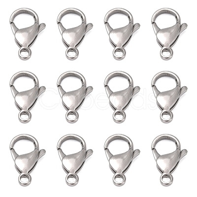 Tarnish Resistant 316 Surgical Stainless Steel Lobster Claw Clasps STAS-M262-03-19mm-1