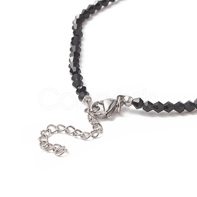 Black & White Couple Choker Necklaces Set NJEW-JN04224-1