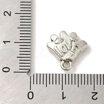 Tibetan Style Alloy Charms TIBEP-L021-18AS-1