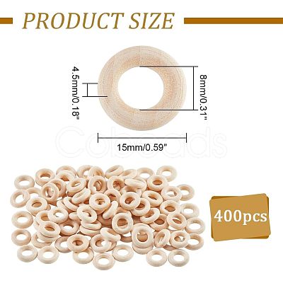 Unfinished Wooden Discs WOOD-WH0030-11-1