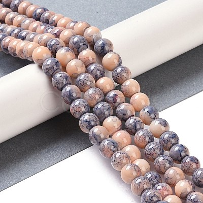 Baking Paint Glass Bead Strands GLAA-H031-01B-11-1