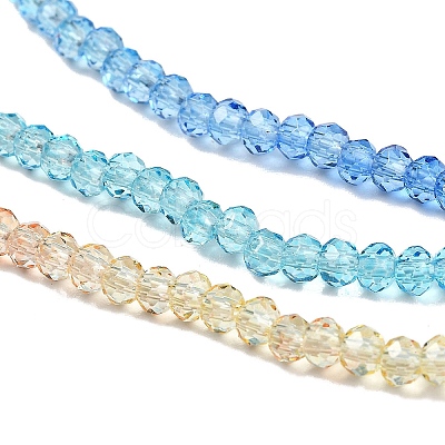 Transparent Painted Glass Beads Strands DGLA-A034-T2mm-A13-1