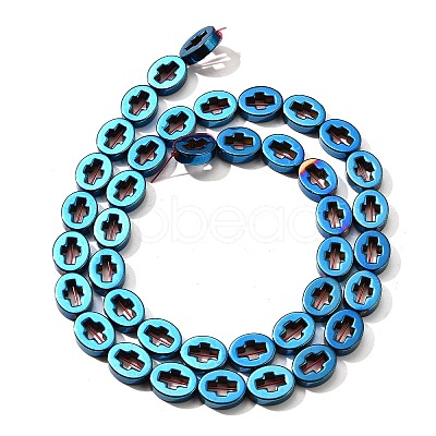 Electroplated Synthetic Non-magnetic Hematite Beads Strands G-L613-Z01-02-1