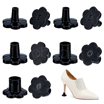 Gorgecraft 10Sets 5 Style TPU Plastic High Heel Stoppers Protector AJEW-GF0005-21B-1