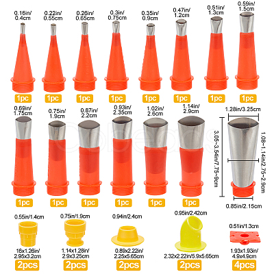 201 Stainless Steel Caulking Finisher Kit AJEW-WH0282-90-1