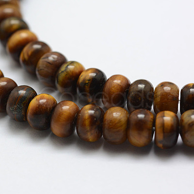 Natural Tiger Eye Beads Strands X-G-G665-10-6x4mm-1