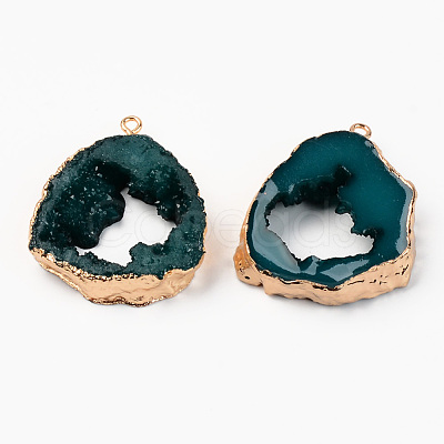 Druzy Resin Pendants RESI-R428-024A-1