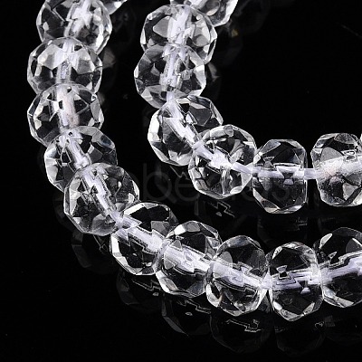 Transparent Glass Beads Strands GLAA-N001-61A-1