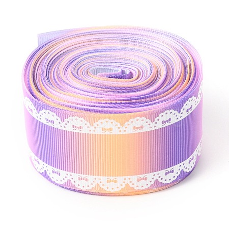 Polyester Printed Grosgrain Ribbon OCOR-I010-06I-1