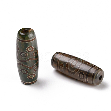 Tibetan Style dZi Beads X-TDZI-E004-23-1