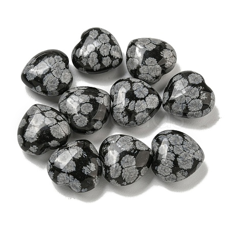 Natural Snowflake Obsidian Beads G-P531-A05-01-1