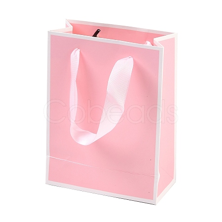 Rectangle Paper Bags with Ribbon Handles CARB-L011-01A-04-1