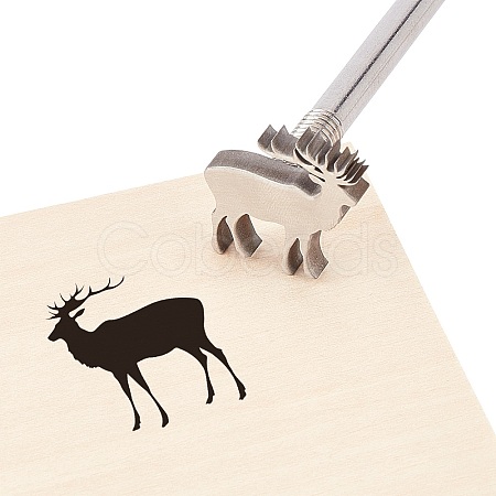 Branding Stainless Steel Stamps AJEW-WH0158-008-1