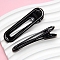 Iron Alligator Hair Clips, Oval, Hair Accessories for Women Girls, Black, 60x18mm