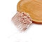 Flower Alloy Hair Comb Findings, Cabochon Settings, Jewelry Hair Accessories, Rose Gold, 57x53mm