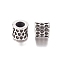 304 Stainless Steel European Beads, Large Hole Beads, Column, Antique Silver, 10.5x10mm, Hole: 5.5mm