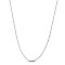 SHEGRACE Rhodium Plated 925 Sterling Silver Box Chain Necklaces, with Spring Ring Clasps, Platinum, 15.74 inch(40cm), 0.8mm