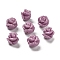 Synthetic Coral Carved Beads, Dyed, Flower, Thistle, 8.5x8.5x8mm, Hole: 1.2mm