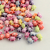 Craft Style Colorful Acrylic Beads X-MACR-Q157-M25-1