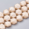 Opaque Solid Color Glass Beads Strands X-GLAA-N032-01K-1