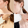 12Pcs 6 Style Brass Micro Pave Cubic Zirconia Hoop Earring Findings ZIRC-PJ0001-06-9