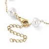 ABS Plastic Imitation Pearl Beaded Chain Bracelet BJEW-JB09421-4