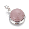 Natural Rhodochrosite Pendants G-L512-B18-2