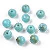 Round Imitation Gemstone Acrylic Beads OACR-R029-8mm-06-1