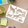 Plastic Reusable Drawing Painting Stencils Templates Sets DIY-WH0172-112-3