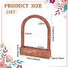 Hollow Arch Shaped Wood Single Pair Earring Diaplay Stands EDIS-WH0029-81B-2