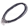 Leather Cord Necklace Making MAK-PH0002-2.0mm-01-4