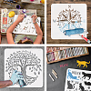 PET Hollow Out Drawing Painting Stencils DIY-WH0391-0199-4